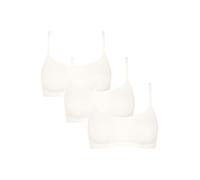 Sloggi Damen Unterhemden 3er Pack GO Daily Cotton Top Baumwoll Trägertop Achselshirt Basic Top
