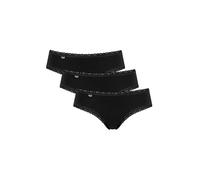 Sloggi 24/7 Cotton Lace Hipster 3er Pack black - 40