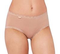 Sloggi Damen Midislip 24/7 Cotton Lace Midi – 3er-Pack – Brush – Gr. 48