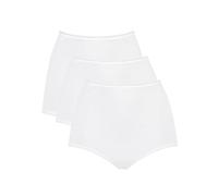 Sloggi Damen Unterhose 24/7 Cotton Maxi , Baumwolle, 3-Pack, 42, Weiß