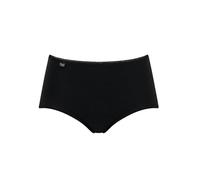 Sloggi Damen Unterhose 24/7 Cotton Midi, Baumwolle, 50, Schwarz