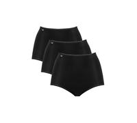Sloggi Damen Unterhose 24/7 Microfibre Maxi , Recycelte Mikrofaser, 3-Pack, 46, Schwarz