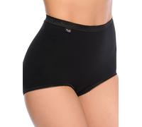 Sloggi Damen Unterhose Basic+ Maxi , 2-Pack, 38, Schwarz