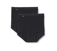 Sloggi Damen Unterhose Basic+ Maxi , 2-Pack, 38, Schwarz
