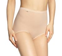 Sloggi Damen Taillenslip Basic+ Maxi, 2er Pack, 95% Baumwolle/5% Elasthan, Größe 46, Beige