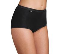 Sloggi Damen Basic+ Slip Maxi Taillenslip (4er Pack), Schwarz, 54 EU