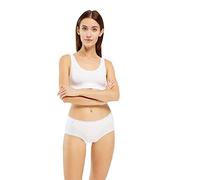 Sloggi Damen Unterhose Basic+ Midi , 3-Pack, 48, Weiß