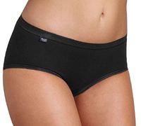 Midislip SLOGGI "Basic+", Damen, Gr. 48, Single Jersey, schwarz, Single Jersey, Obermaterial: 95% Baumwolle, 5% Elasthan, leicht transparent, unifarben, körpernah, Unterhosen, perfekter Sitz, feminin,