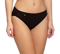 Sloggi Damen Taillenslip Basic+ Tai – 4er-Pack, 95% Baumwolle/5% Elasthan – Größe 48, Schwarz