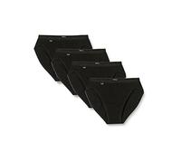 Tai-Slip SLOGGI "Basic+ Tai 4P" Gr. 40, 4 St., schwarz (black) Damen Unterhosen Sloggi perfekt Passform, elastisches Baumwollgewebe (38723015-40)