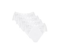 Sloggi Damen Slip Chic Midi 4er Pack Weiß Größe 40