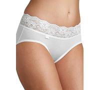 Sloggi Damen Unterhose Romance Midi Weiß Größe 42