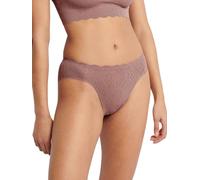Sloggi Slip Damen ZERO Feel Bliss, hoher Beinausschnitt, Spitze, unsichtbar, Cacao XXL