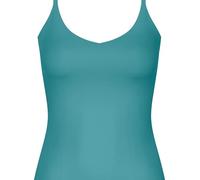 Sloggi Damen Zero Feel 2.0 Spaghetti Top Shirt, Quiet Turquoise, L EU