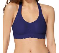 Sloggi Damen Zero Feel Lace Top Bustier, Blue Ink, XS