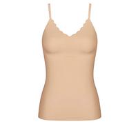 Sloggi Damen BH Top - Zero Feel Wavy Bra Shirt, Unterhemd, einfarbig Nude XS