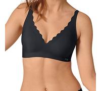 Sloggi Bustier – Zero Feel Wavy Bralette – einfarbig Schwarz – Damen XS