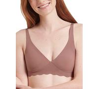 Soft-BH SLOGGI "ZERO Microfibre 2.0", Damen, Gr. L, N-Gr, braun (cacao), Obermaterial: 76% Polyamid, 24% Elasthan, BHs Soft-BH, nahtlos, mittlerer Halt, Microfaser, weich (73957109-L) cacao