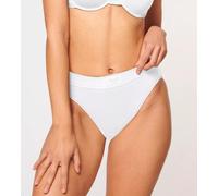 Sloggi Damen Tai-Slips, 2er Pack - Double Comfort Tai 2P, Unterwäsche, Unterhose, Baumwolle, Logo, einfarbig Weiß 40