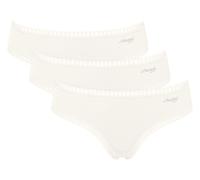 Sloggi Slip GO mit Spitzenbesatz 3er-Pack Offwhite Größe S