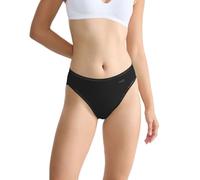 Sloggi Damen Slips GO Crush High Leg C3P, 3er Pack, Stretch-Baumwolle Schwarz XS