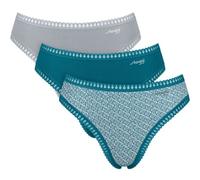 SLOGGI GO CRUSH HIGH LEG C3P Damenslip, grau, größe S