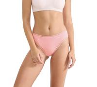 Slip SLOGGI "GO Crush High leg C3P", Damen, Gr. XL, rot, light combination, Single Jersey, Obermaterial: 95% Baumwolle, 5% Elasthan, Unterhosen Slip, mit Spitzendetails (35676112-XL) rot, light combin