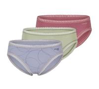 Sloggi 3P GO Crush Hipster Briefs Blau/Rosa Baumwolle Small Damen