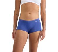 Panty SLOGGI "GO Crush Short C3P", Damen, Gr. XL, blau, light combination, Single Jersey, Obermaterial: 95% Baumwolle, 5% Elasthan, körpernah, Unterhosen Panty, mit Spitzendetails (88281141-XL) blau,