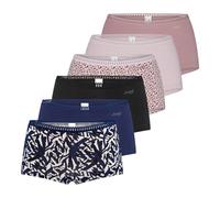 Sloggi - GO Crush - Short Slip - 6er Pack (XS Rosa/Blau/Schwarz)
