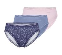 Sloggi 3P GO Crush High Leg Briefs Rosa/Blau Baumwolle X-Large Damen