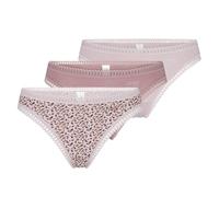 Sloggi String GO Crush mit Spitzenbesatz Damen Mauve Größe M