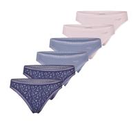 Sloggi - GO Crush - String - 6er Pack (XL Rosa/blau)