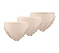 Slip SLOGGI "GO Daily Cotton Tai 3P", Damen, Gr. XL, new beige, Single Jersey, Obermaterial: 95% Baumwolle, 5% Elasthan, Unterhosen, glanzeffekt Details (87873238-XL) new beige