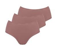 Sloggi - GO Daily Cotton Damen Midi Slip - 3er Pack, Hoher Baumwollanteil, Taillenband mit Glanzeffekt, Moderne Passform
