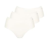 Sloggi - GO Daily Cotton Damen Midi Slip - 3er Pack, Hoher Baumwollanteil, Taillenband mit Glanzeffekt, Moderne Passform