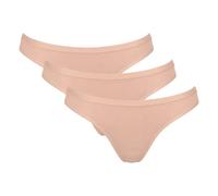 Sloggi Mini Slip GO Daily Cotton Damen 3er-Pack Beige XS
