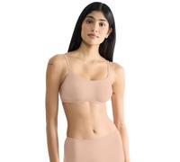 Bustier SLOGGI "GO Daily Cotton", Damen, Gr. L, N-Gr, new beige, Single Jersey, Obermaterial: 82% Baumwolle, 18% Elasthan, Basic, BHs, Glanz-Effekt Details, glattes, flaches, elastisches Unterbrustban