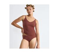 Sloggi Unterhemd Zero Feel 2.0 Spaghetti Top, Damen, braun (burnt henna), Gr. L, tiefer V-Ausschnitt