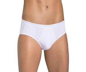 Sloggi Herren 2-Pack Basic-Midi Kurz In 2 Farben - 36 Mens - Weiß