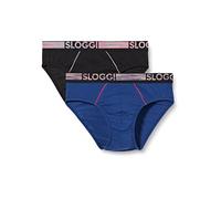 Sloggi Herren GO ABC Natural H Midi C2P, Blue - Dark Combination, S