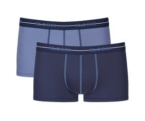 Sloggi Herren Hipster 2er Pack - Start Hipster C2P box, Boxershort, Baumwolle Dunkelblau/Blau / M M Blau