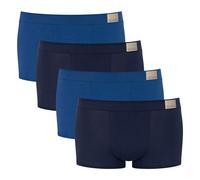 Sloggi Herren Hipster, 4er Pack - GO Natural Hipster C4P, Boxershorts, Cotton Stretch Blau / S S Blau