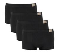 Sloggi Herren Hipster, 4er Pack - GO Natural Hipster C4P, Boxershorts, Cotton Stretch Schwarz L