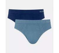 Sloggi Herren-Slip GO Smooth Classic – 2er-Pack – Marine/Blau – Größe S