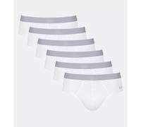 Sloggi Herren Slips 6er Pack - Brief GO ABC 2.0, Unterhosen, Baumwolle Weiß S