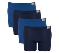 Sloggi Herren Shorts, 4er Pack - GO Natural Short C4P, Boxershorts, Cotton Stretch Blau XL