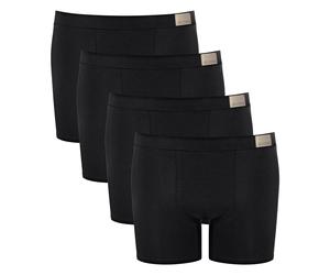 Sloggi Herren Shorts, 4er Pack - GO Natural Short C4P, Boxershorts, Cotton Stretch L Schwarz