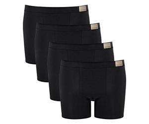 Sloggi Herren Shorts, 4er Pack - GO Natural Short C4P, Boxershorts, Cotton Stretch Schwarz S