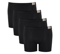 Sloggi Herren Shorts, 4er Pack - GO Natural Short C4P, Boxershorts, Cotton Stretch Schwarz XL